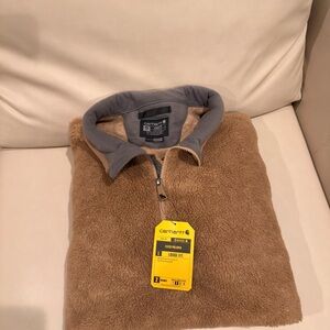 Carhartt Men's Tan Zip-Up Sweater